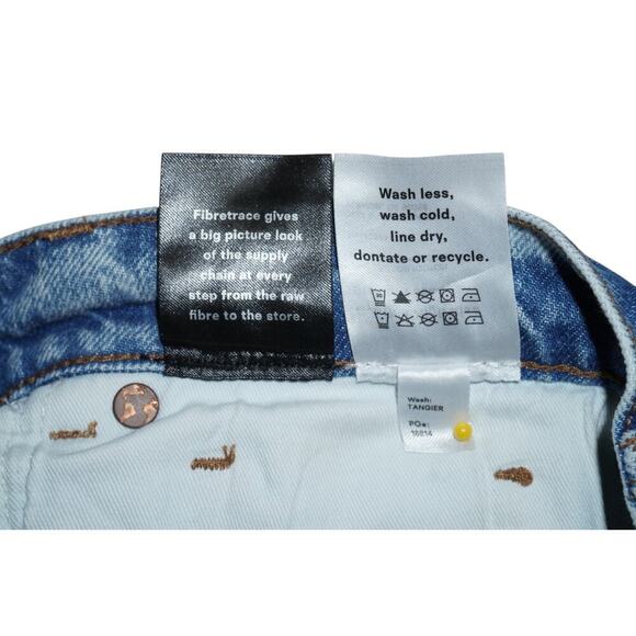 Reformation Jeans Women’s Size 28 – Tangier Wash Straight Leg High Rise Denim - Picture 7 of 9